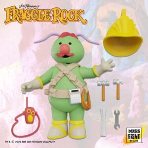 Boss Fight Studio Flange Doozer, Fraggle Rock Collectible Action Figure – Highly Articulated Figurine with Accessories Including Removable Hard Hat, Harness, Construction Tools, Walkie Talkie – 1:12