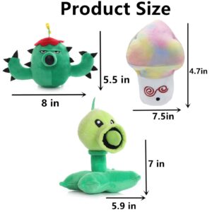 JHESAO 25 PCS PVZ Plush Zombies Plants Sets Random Different Types Toy, PVZ Plushies 1 2 Stuffed Soft Doll, PVZ Figure Doll New