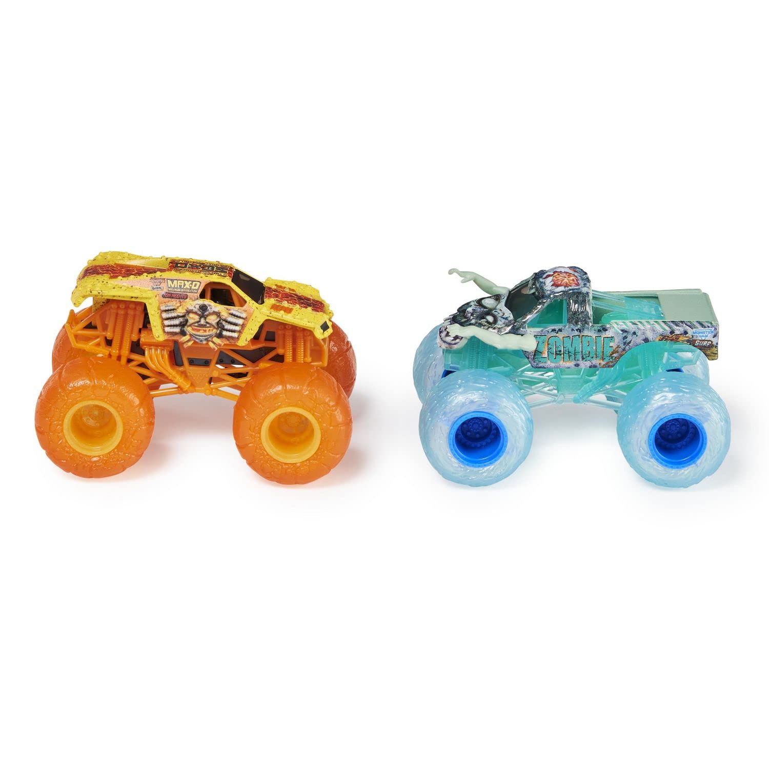 Monster Jam Earth vs Surf [Max D and Zombie] 1:64 Scale Double Pack