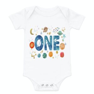 space one birthday shirt birthday boy shirt astronaut 1st birthday party 1st trip around the sun birthday outfit rocket 1st birthday shirt (18 month)