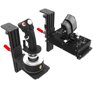 hikig 2 pack desk mounts for flight sim joystick, throttle, hotas systems compatible with thrustmaster hotas warthog, thrustmaster mfd cougar pack, winwing orion 1/2 hotas with all installation bolts