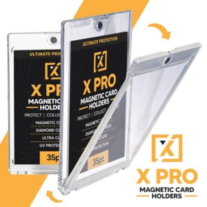 HOMEXPRO X PRO - [ 1 PACK ] Trading Card Storage Box + [ 15 PACK ] Magnetic Card Holders Bundle