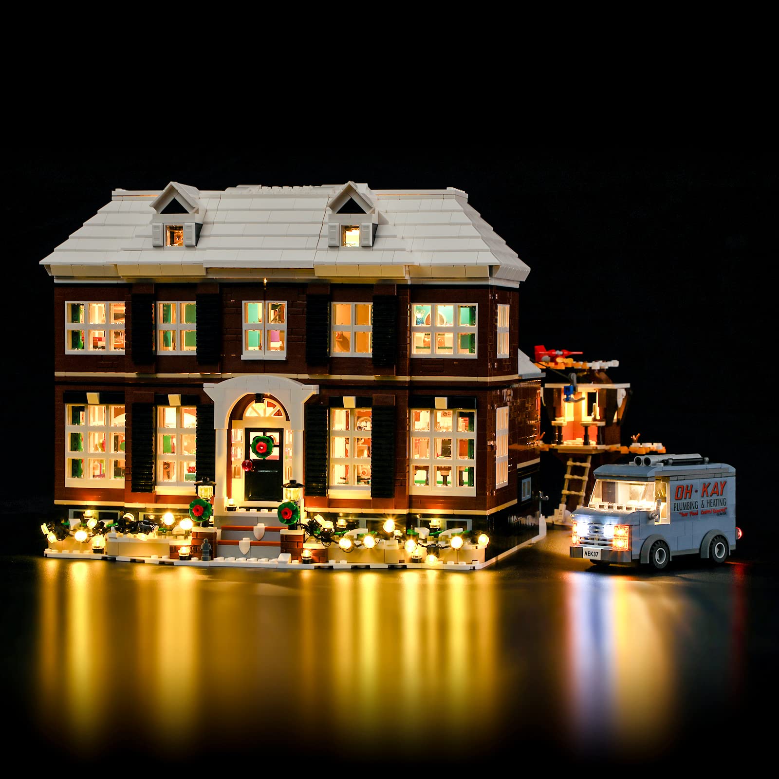 YEABRICKS LED Light for -21330 Ideas Home Alone Building Blocks Model (Building Set NOT Included)