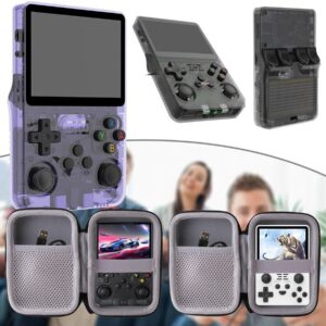 WERJIA Hard Carrying Case Compatible with RG35XX Plus/R36S/RGB20S/RG35XX Handheld Retro Game