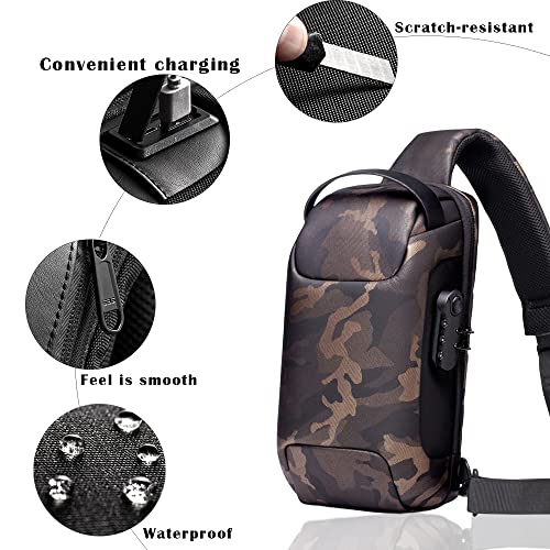 Metooka Carrying Case for Steam Deck Console & Accessories Shockproof Protective Crossbody Shoulder Chest Backpack with Pockets Fit Console for Travel and Home Storage