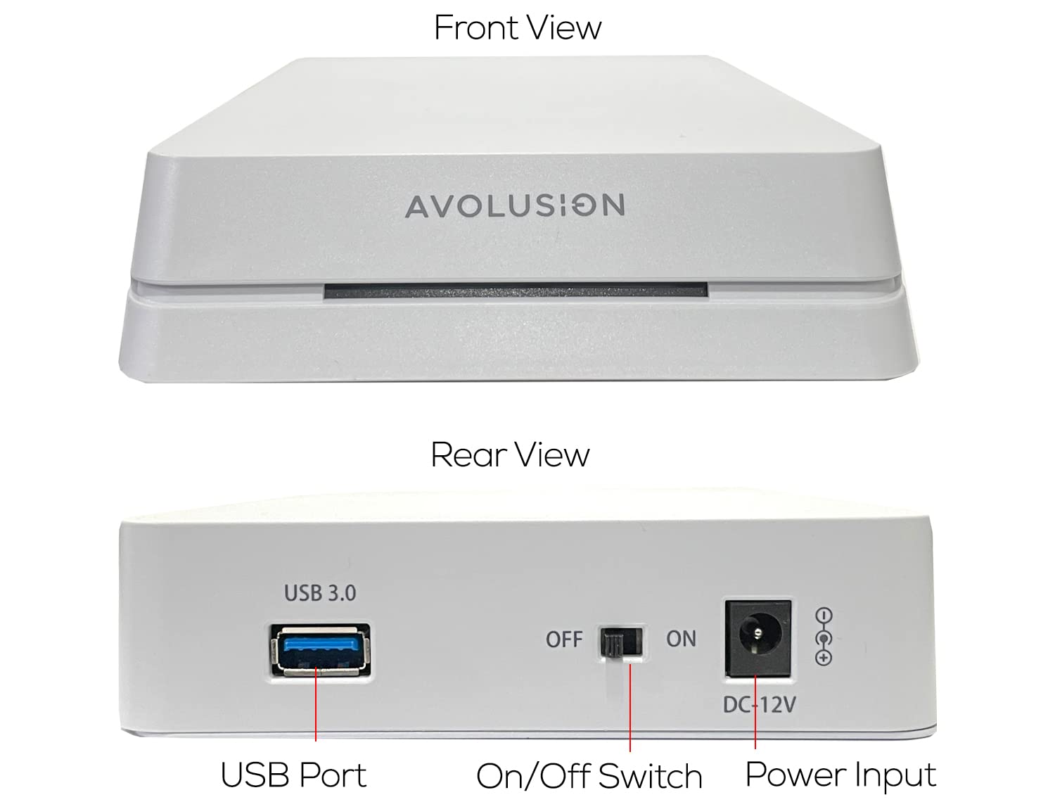 Avolusion HDDGear Pro 3TB 7200RPM USB 3.0 External Gaming Hard Drive (for PS5) White (Renewed)