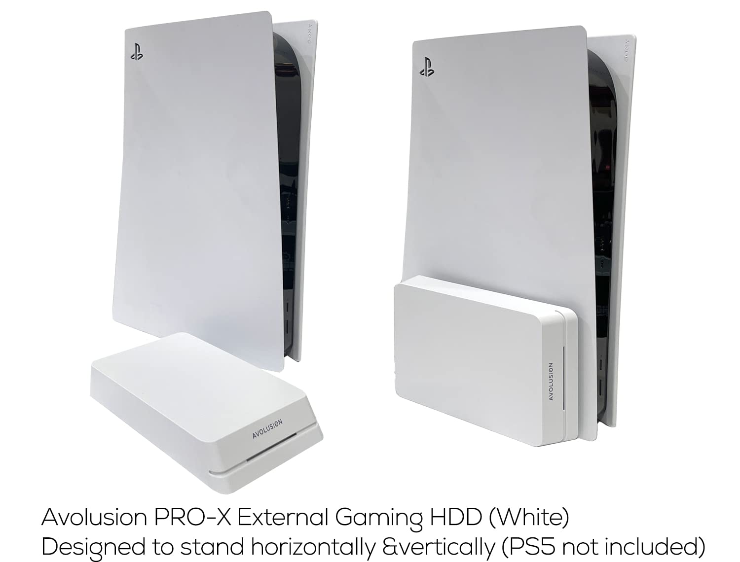 Avolusion HDDGear Pro 4TB 7200RPM USB 3.0 External Gaming Hard Drive (for PS5) White - 2 Year Warranty (Rnewed)