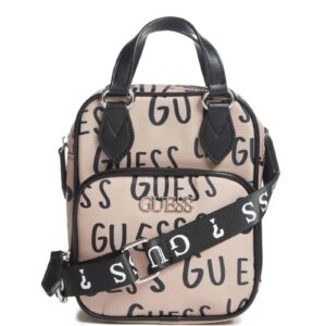 GUESS Factory Logo Print Nylon Crossbody