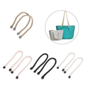 Gcroet 2 Pcs Classic Rope Handle Handle Replacement for Obag Canvas Bag Accessories Women's Bag White Handles O Bag, O Bag Accessories, O Bag Long Handles, Spare Handles, Long Handles O Bag