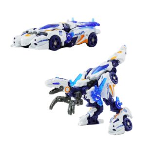 52toys beastdrive wheel raptor deformation toys action figure, converting toys in vehicle and beast, perfect birthday party gift for teens and adults