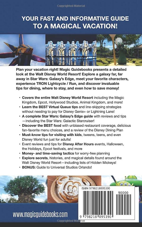 Magic Guidebooks Walt Disney World Guide 2023: The Best Walt Disney World Tips, Virtual Queue Tips, Disney Genie+, Disney Dining Guide, Magic Kingdom, Epcot, Hollywood Studios, Animal Kingdom