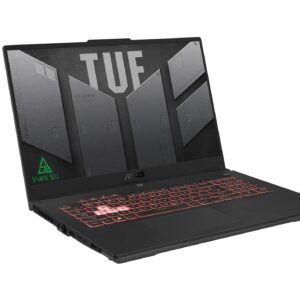 ASUS 2021 TUF A17 17.3" FHD 144Hz Gaming Laptop, AMD Ryzen 7-6800H Processor, 16GB DDR5 RAM, 512GB PCIe SSD, Backlit Keyboard, GeForce RTX 3060 6G DDR6, HD Webcam, Windows 11, Gray, 32GB USB Card