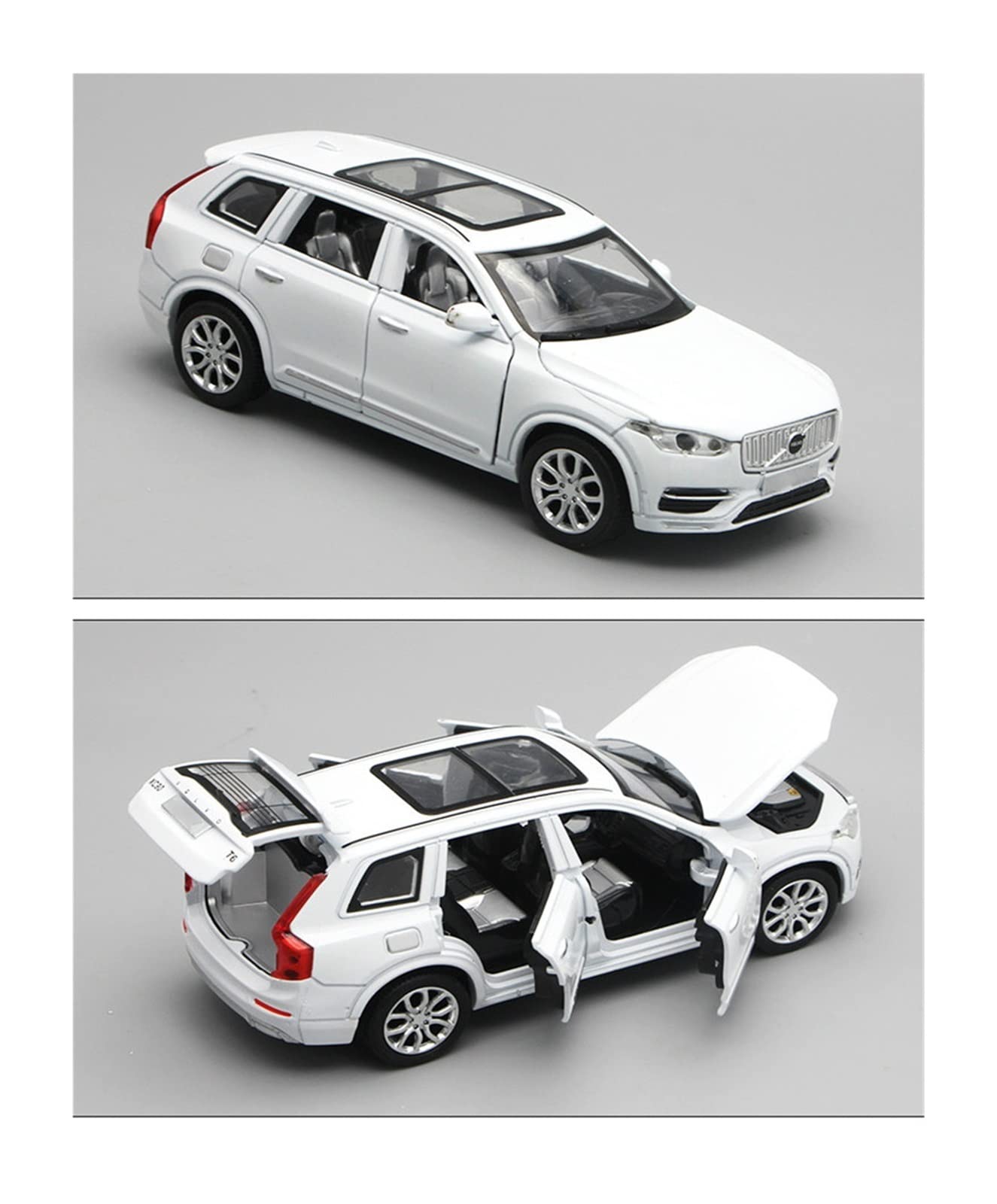 GRARRO 1:32 for Volvo XC90 SUV Alloy Car Die Casting and Toy Car Toy Car Metal Collectible Model Car Model High Simulation Children's Toys Scale Model (Color : Black)