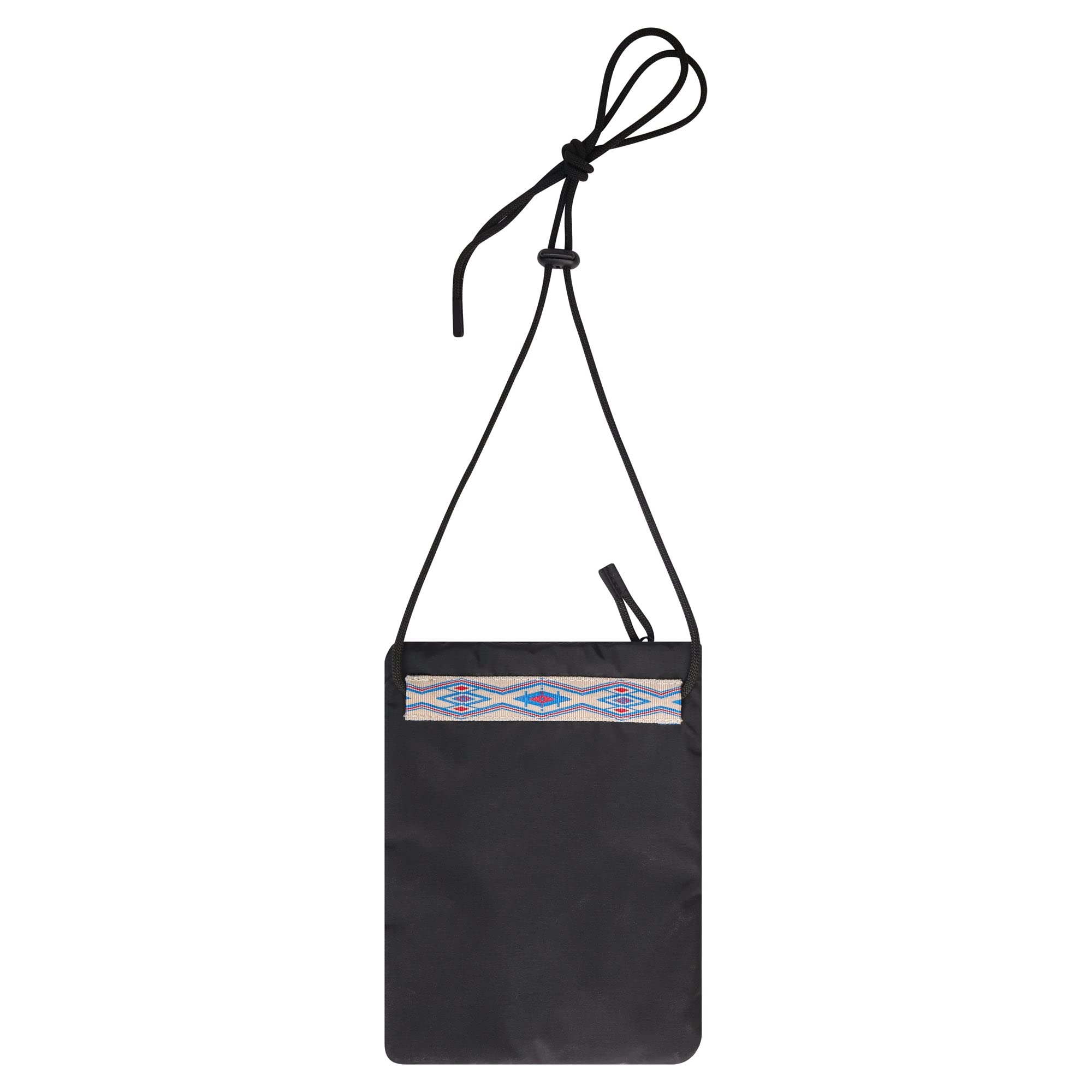 KAVU Summerland Pouch Passport Crossbody Rope Sling - Blackout