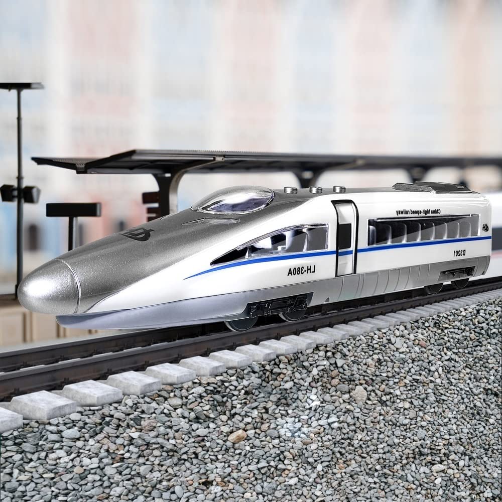 Bullet Train Mini Toys for Kids with Sound & Light - Train Set for 3 4 5 6 Years Old Boys Girls Classic Toy Gift for Holiday, Birthdays or Christmas