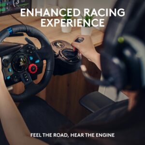 Logitech G29 Driving Force Racing Wheel and Pedals, Force Feedback, Real Leather + ASTRO A10 Gen 2 Wired Headset - For PS5, PS4, PC, Mac - Black