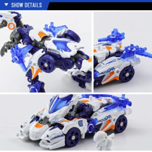 52TOYS BEASTDRIVE Wheel Raptor Deformation Toys Action Figure, Converting Toys in Vehicle and Beast, Perfect Birthday Party Gift for Teens and Adults