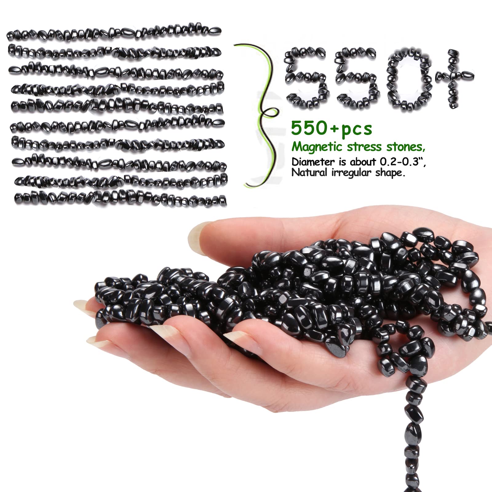 550pcs Magnetic Balls Fidget Toy for Adults, Gravels Ferrite Putty Magnet Toys Gift Stress Relief Desk Toys for Office