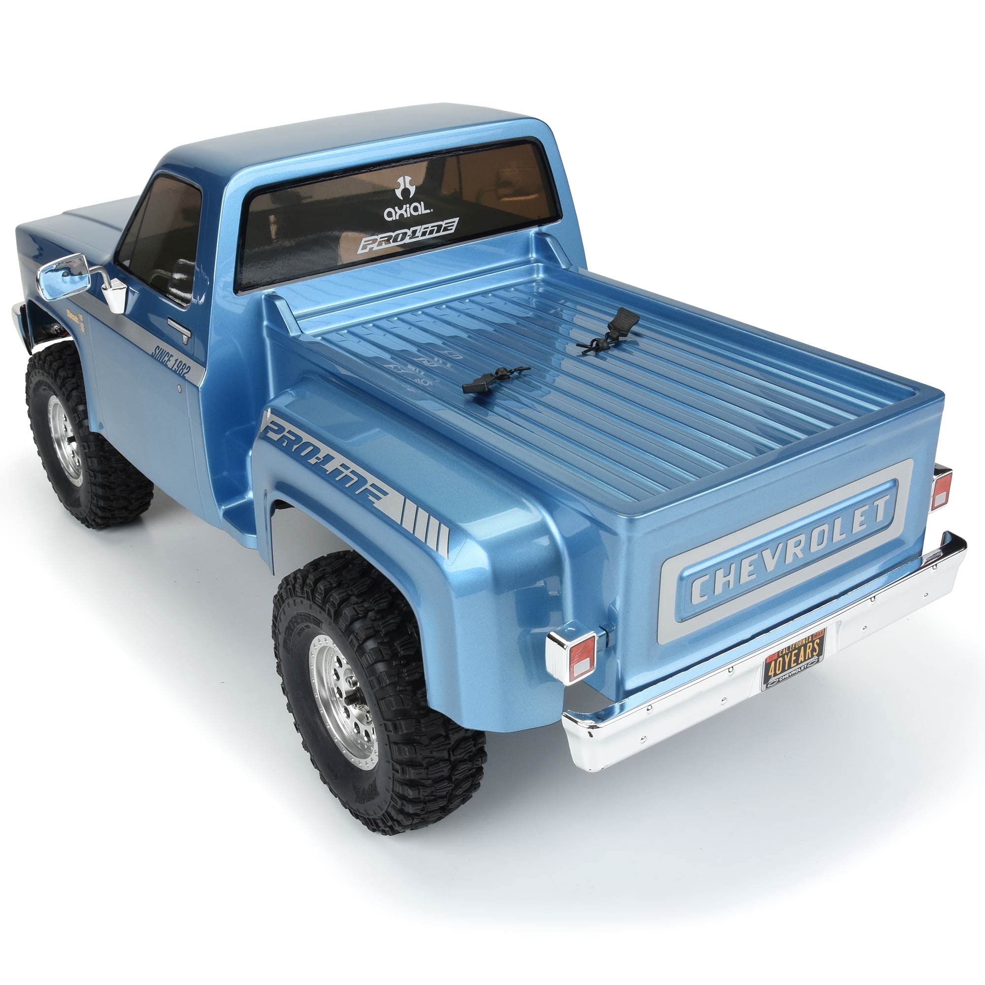 Axial RC Truck 1/10 SCX10 III Pro-Line 1982 Chevy K10 4WD Rock Crawler Brushed RTR (Battery and Charger Not Included), AXI03029, Blue