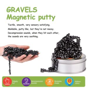 550pcs Magnetic Balls Fidget Toy for Adults, Gravels Ferrite Putty Magnet Toys Gift Stress Relief Desk Toys for Office