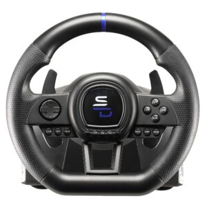 Superdrive - SV650 Racing steering wheel with pedal and paddle shifters for Xbox Serie X/S, Switch, PS4, Xbox One, PC, PS3 (programmable for all games)