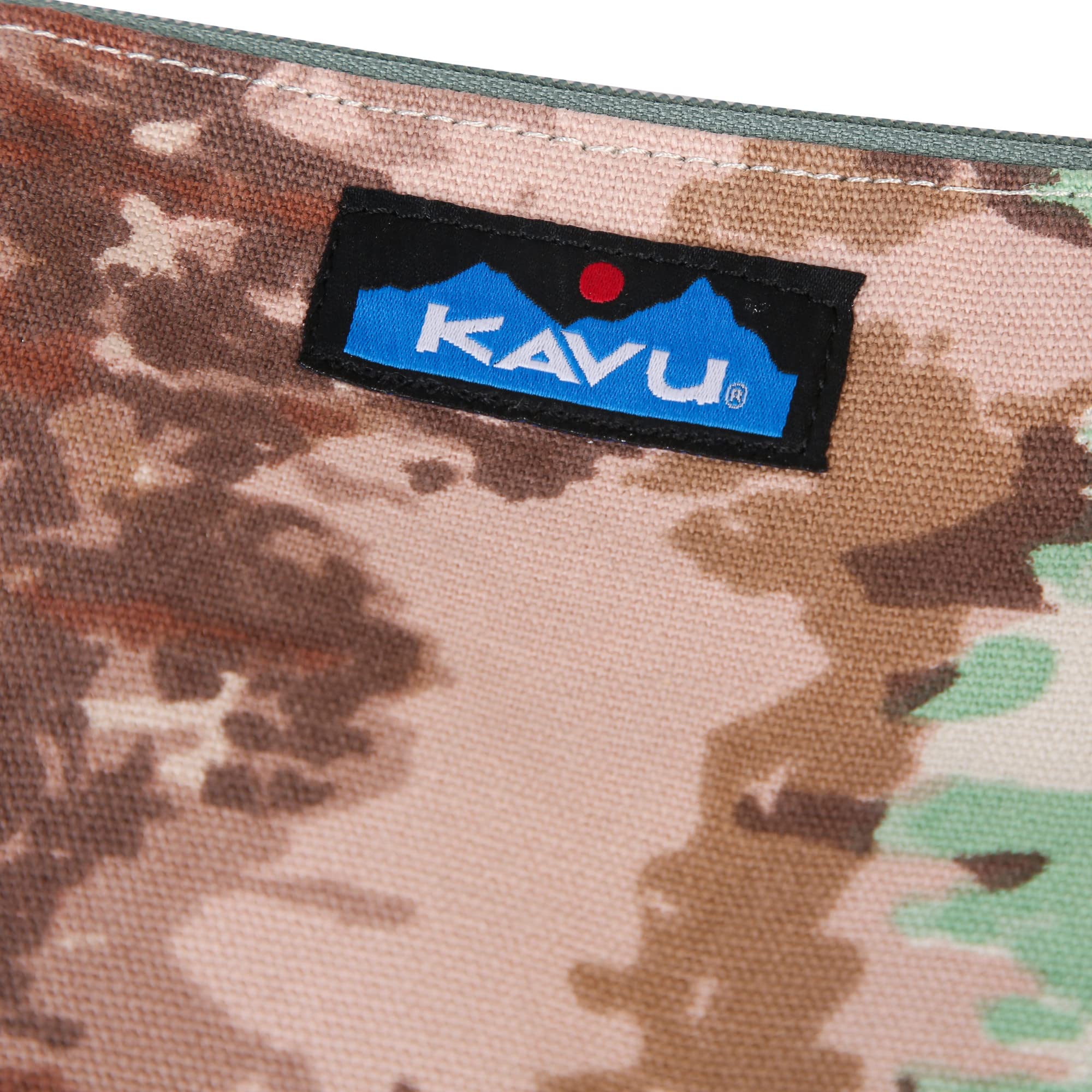 KAVU Dosewallips Double Zip Crossbody Rope Sling Purse - Rio Tie Dye