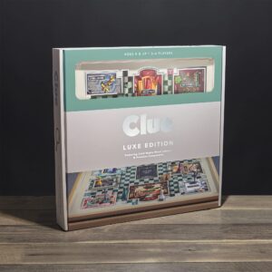 WS Game Company Clue Luxe Edition with Solid Maple Wood Cabinet