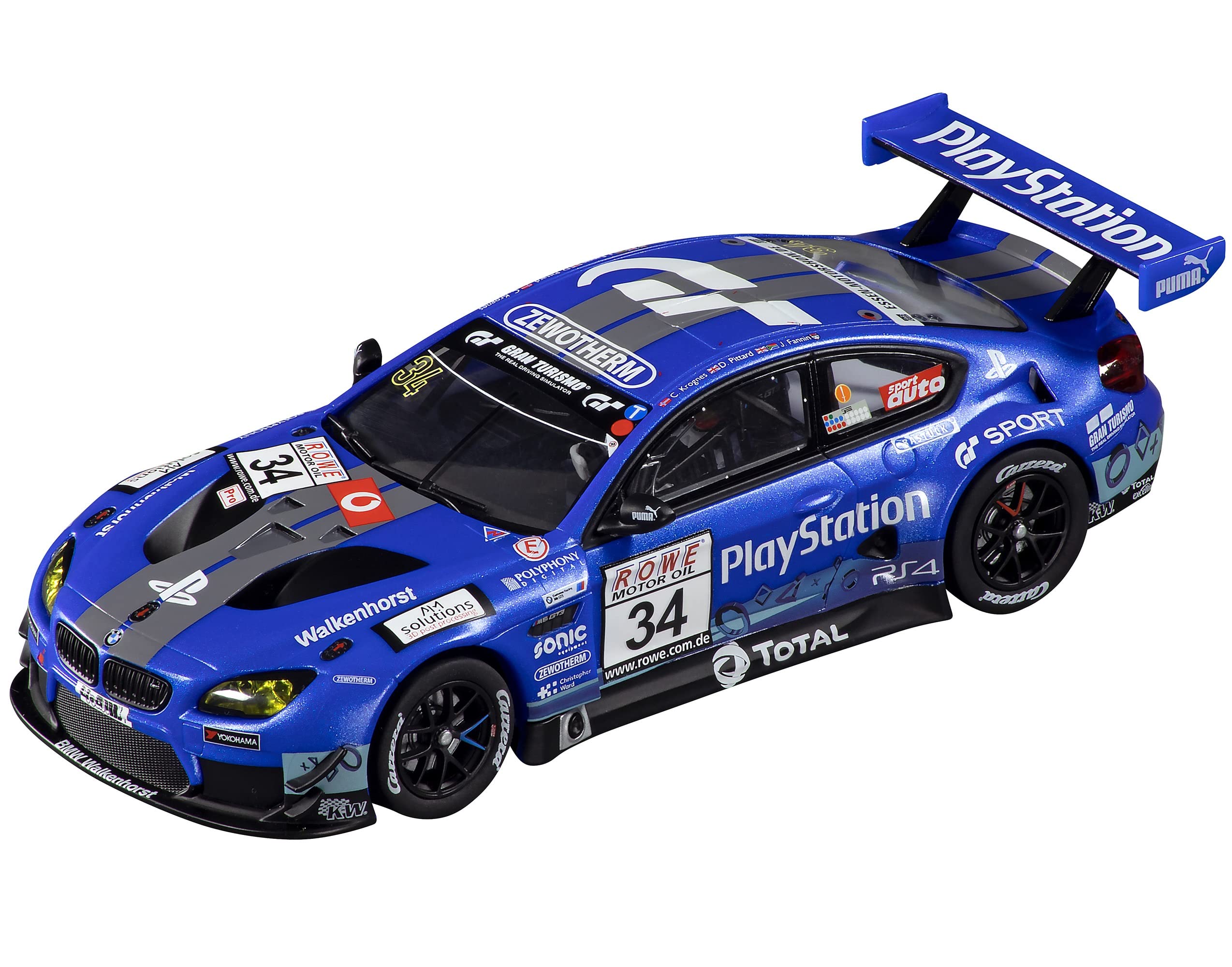 Carrera 27685 BMW M6 GT3 Walkenhorst No.34 1:32 Scale Analog Slot Car Racing Vehicle Evolution Slot Car Race Tracks