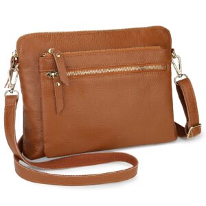 Uromee Crossbody Bags for Women Genuine Leather Small Adjustable Shoulder Purse Travel