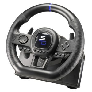 Superdrive - SV650 Racing steering wheel with pedal and paddle shifters for Xbox Serie X/S, Switch, PS4, Xbox One, PC, PS3 (programmable for all games)