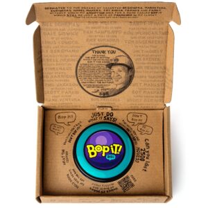 getmovin sports - bop it – special 25th anniversary inventor edition, gift ready mailer box, retro throw back colors, perfect family game, for adults, kids, girls, boys, all ages!