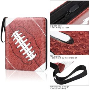 Elcoho 900 Pockets Football Card Binder for Trading Cards Holder with Sleeves Album Cards Holder Protectors with 3 D-Ring Album for Sports, Football Card Collection Storage