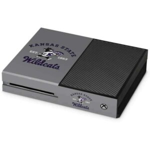 skinit decal gaming skin compatible with xbox one console - officially licensed college kansas state wildcats est 1863 design