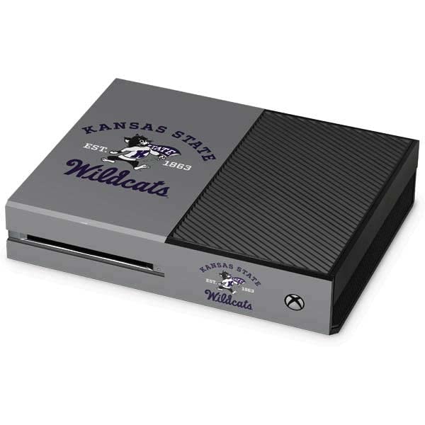 Skinit Decal Gaming Skin Compatible with Xbox One Console - Officially Licensed College Kansas State Wildcats Est 1863 Design