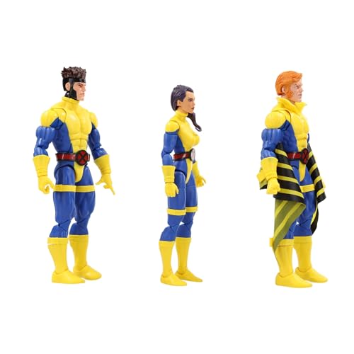 Marvel Legends Series Banshee, Gambit, & Psylocke X-Men 60th Anniversary Action Figure Set, 6-Inch