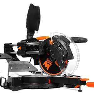 WEN MM1215 15-Amp 12-Inch Dual Bevel Sliding Compound Miter Saw with LED Cutline