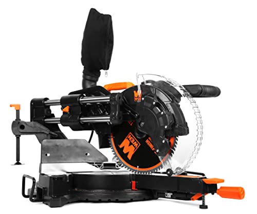 WEN MM1215 15-Amp 12-Inch Dual Bevel Sliding Compound Miter Saw with LED Cutline