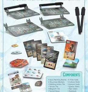 Endless Winter Paleoamericans Cave Paintings Board Game Expansion | Prehistoric Strategy Game for Adults and Kids | Ages 12+ | 1-4 Players | Average Playtime 60-90 Minutes | Made by Fantasia Games