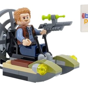 LEGO Jurassic World: Owen with Airboat and Tranquilizer Gun - Ages 6+