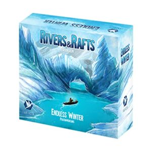 endless winter paleoamericans rivers & rafts board game expansion | prehistoric strategy game for adults and kids | ages 12+ | 1-4 players | average playtime 60-90 minutes | made by fantasia games