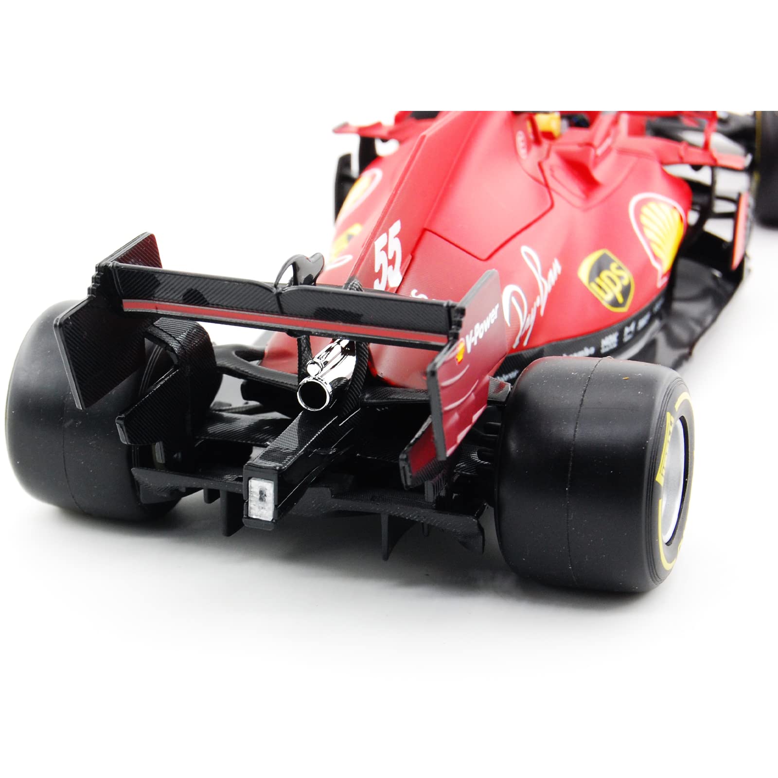 XTD Bburago 1:43 2022 F1 Ferrari F1-75 #55 Sainz Alloy Luxury Vehicle Diecast Cars Model Toy Collection Gift (2022 F1-75 #55 Acrylic Box) Red