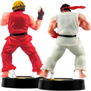 PSMILE 2PCS Solid PVC Street Fighter Hero Figure Action Figure Set 9.2cm