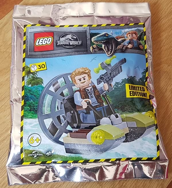 LEGO Jurassic World: Owen with Airboat and Tranquilizer Gun - Ages 6+