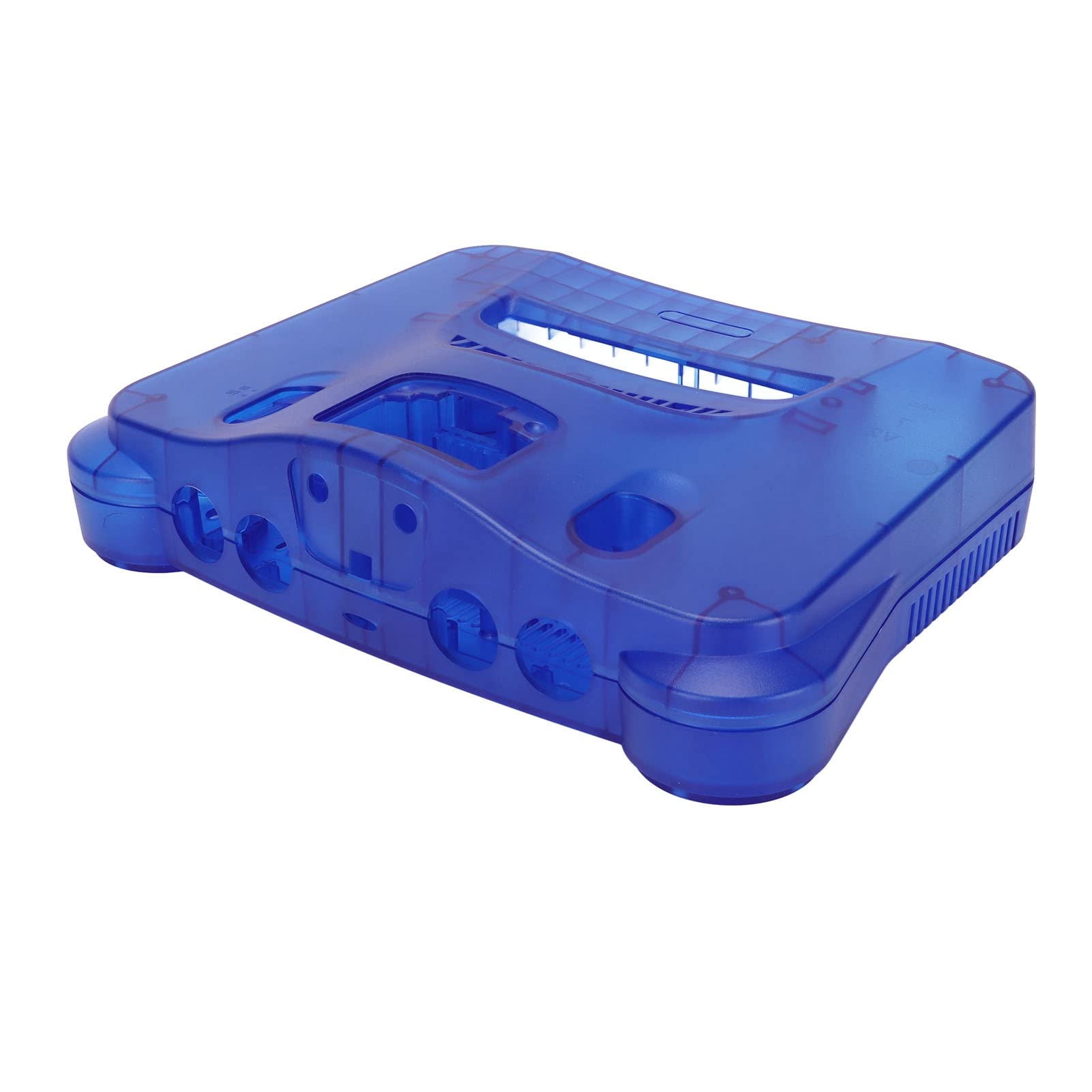 Carrying Storage Case for N64, Translucent Blue Retro Video Game Console Case Replacement Game Console Protective Shell for N64 Game Console