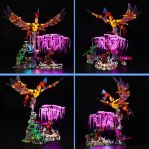 VONADO Led Light Kit Compatible with Lego Avatar Toruk Makto & Tree of Souls 75574 (No Model)，Lighting Kit Compatible with Lego 75574 Building Toys, Creative DIY Light Kit (Standard Version)