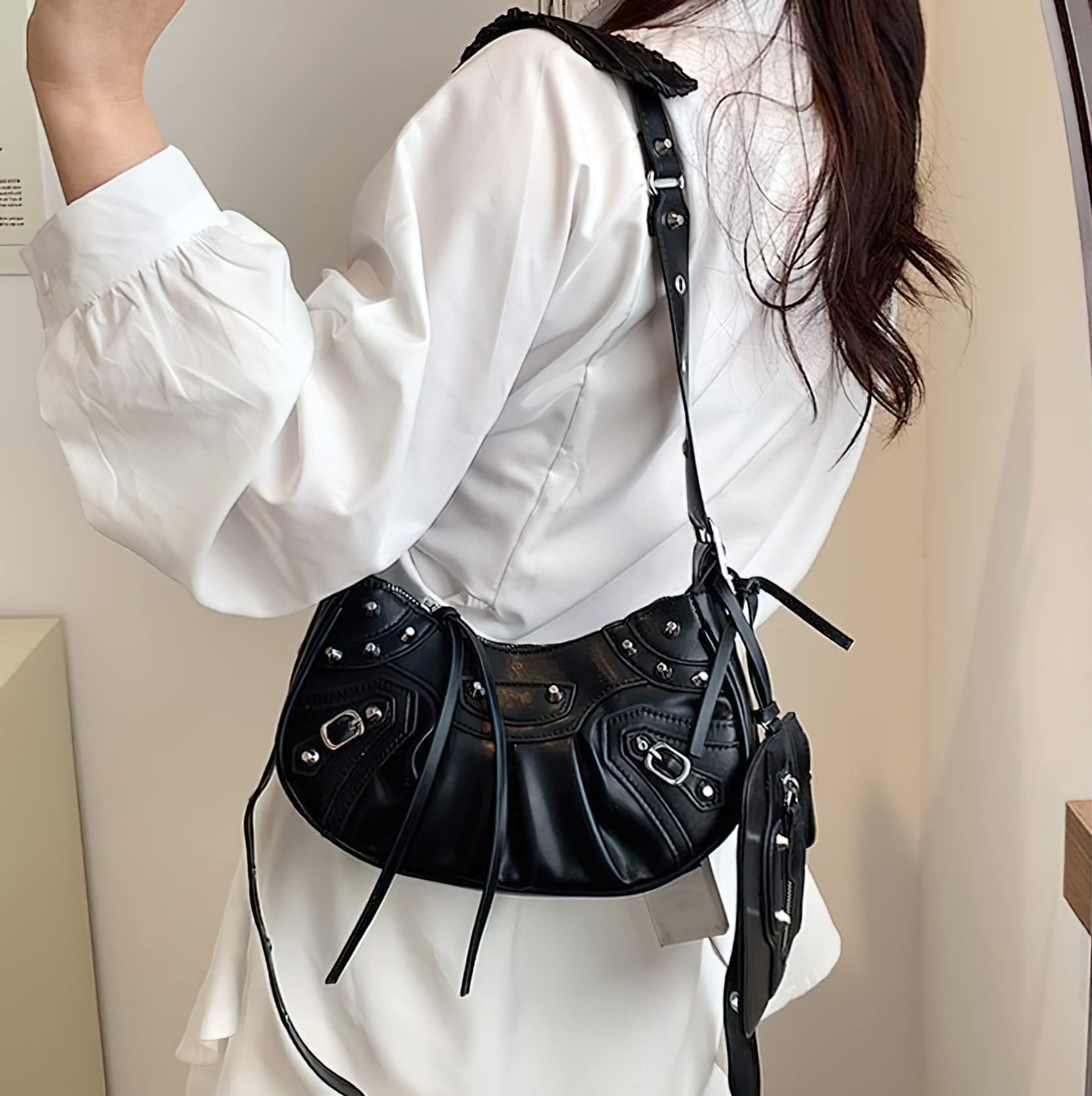 Dicusph Y2k Purse Crossbody Bags for Women Trendy Y2k Bag Adjustable Strap Shoulder Bag for Women Sling Bags for Women