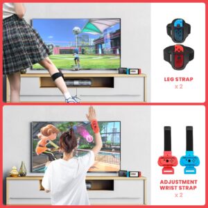 Switch Sports Accessories - CODOGOY 18 in 1 Switch Sports Accessories Bundle for Nintendo Switch Sports, Family Accessories Kit Compatible with Switch/Switch OLED Sports Games