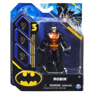 dc batman 2022 robin (metallic red costume) 4-inch action figure by spin master