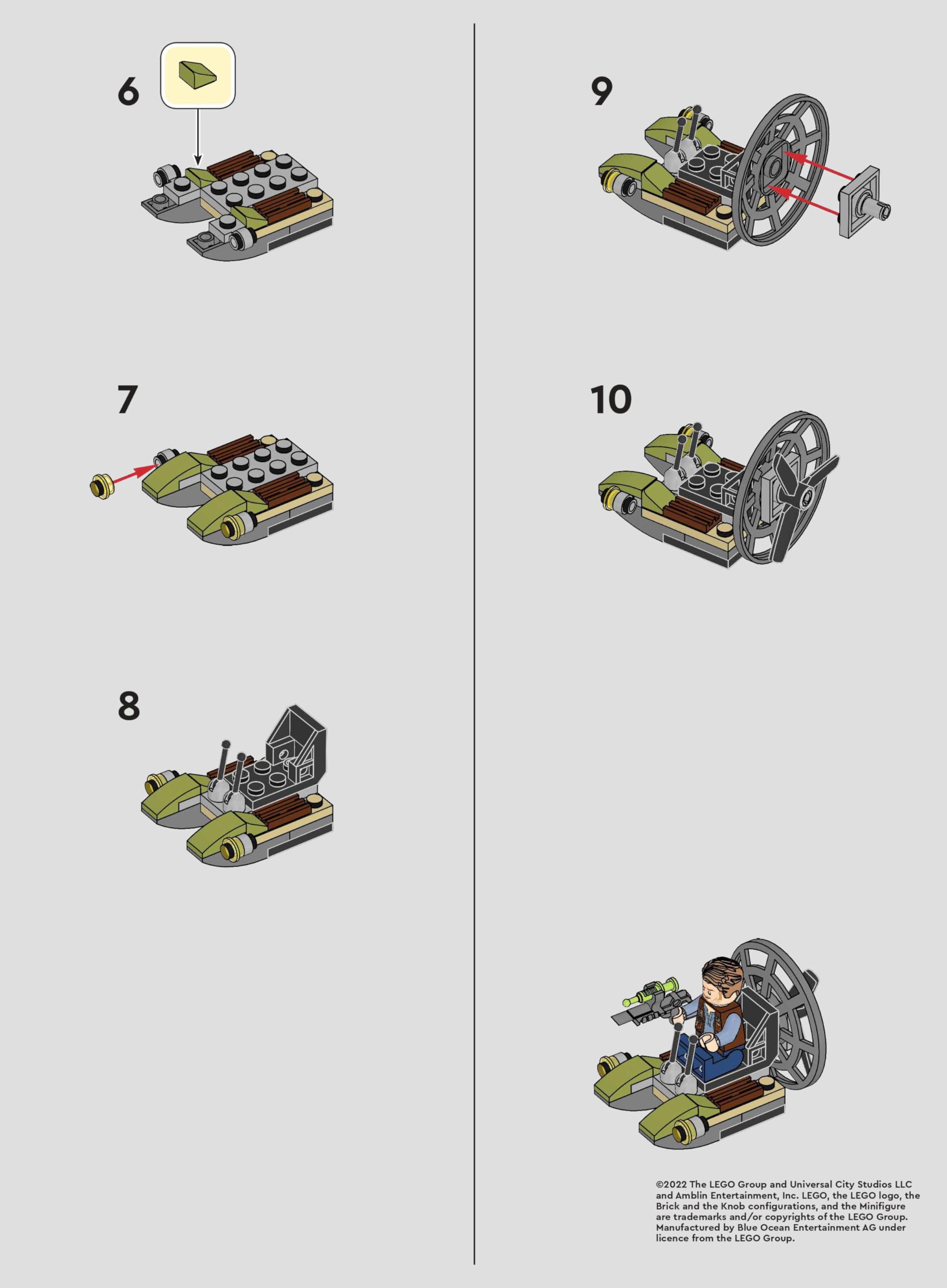 LEGO Jurassic World: Owen with Airboat and Tranquilizer Gun - Ages 6+