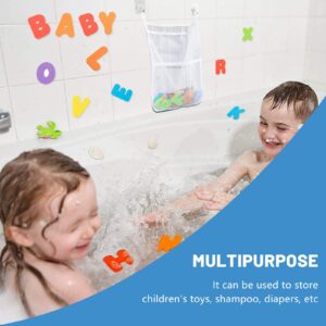 4 Mesh Bath Toy Holder, Storage Bag with 2 Ultra Strong Sucker, Make Baby Bath Toy Easy Storage-Kids&Babby